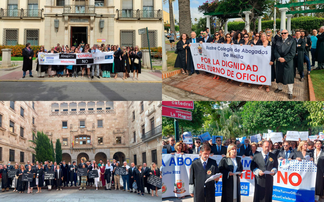 Los Colegios de la Abogacía celebran el Día de la Justicia Gratuita con protestas y actos de reconocimiento